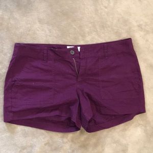 Plum shorts